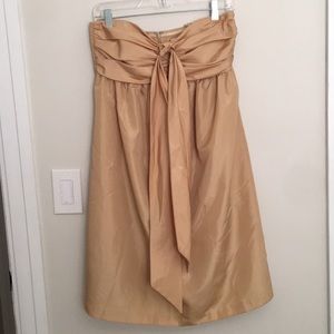 Gold Strapless Mimi Maternity Dress